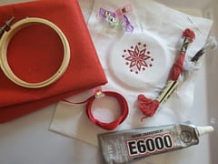 Stitched Christmas Ornament